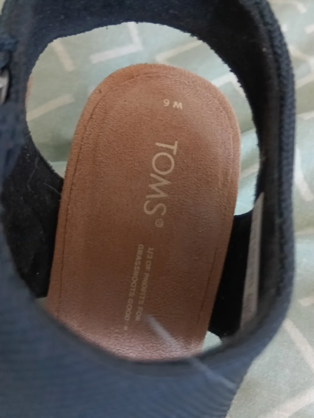 Toms black ankle